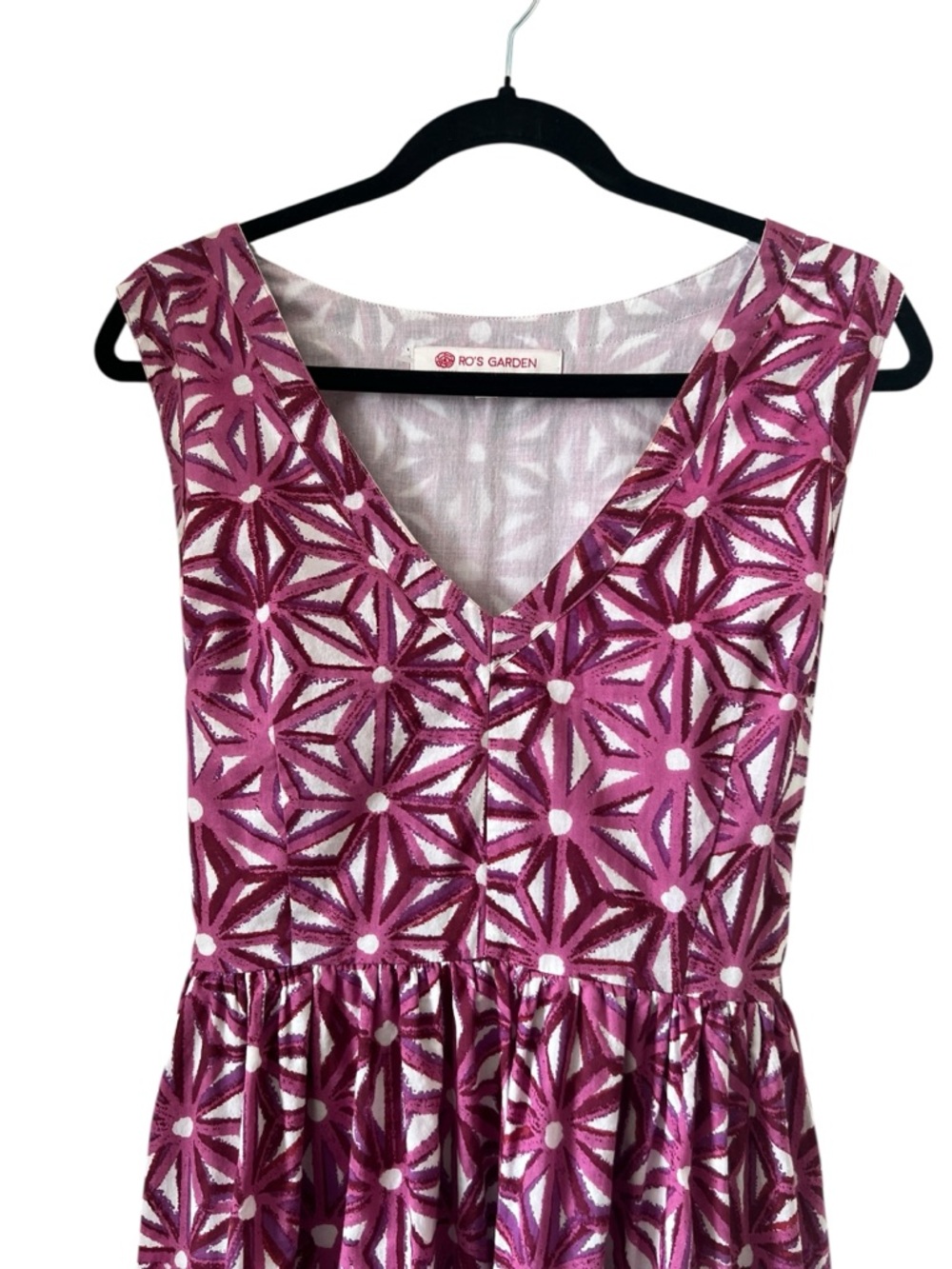 Ro's Garden The Mariana Floral Midi Dress In Raspberry Size M - Picture 4 of 16